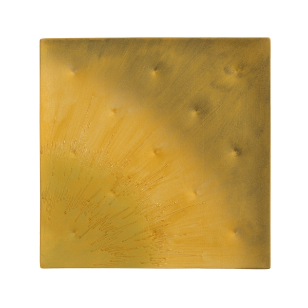 雲金ぼかし一珍十草角ストレッチプレート（M）