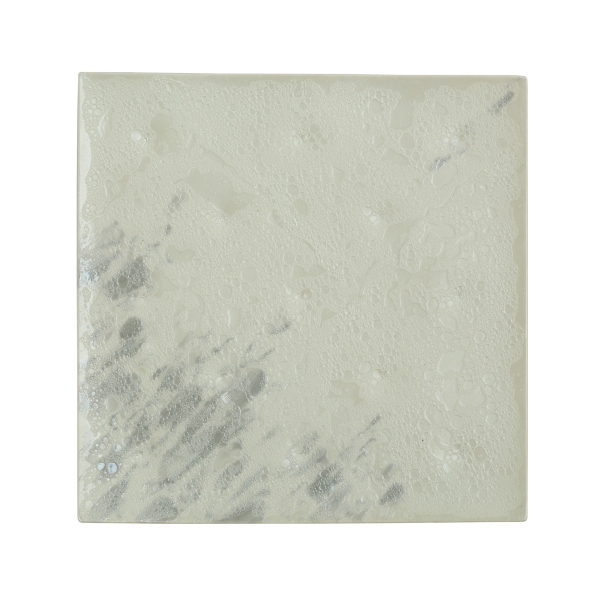 ラスター白泡朧銀角ストレッチプレート（M）