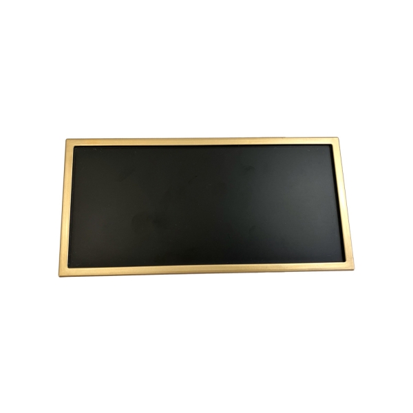 長角四方箱（蓋・小）黒縁金