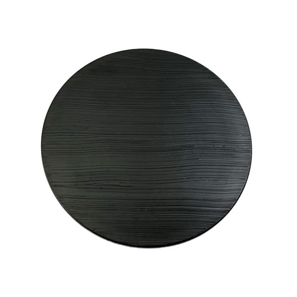 遊彩盛器用中板　黒ハケメ(艶消)