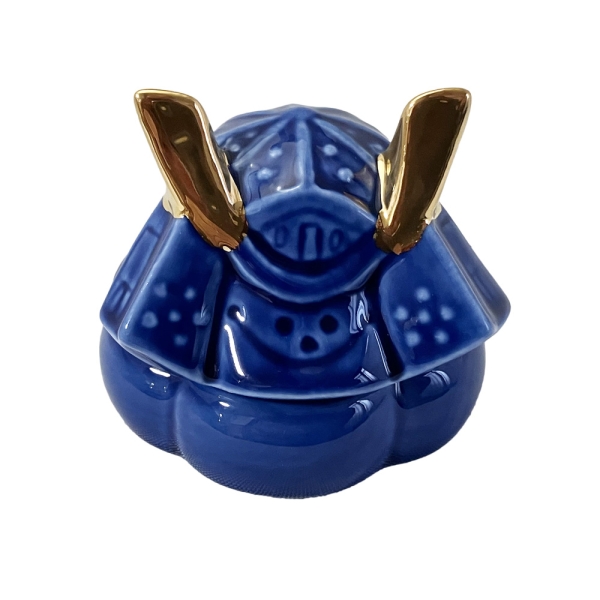 かぶと珍味入　藍