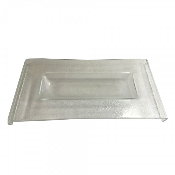 足付長角トレー（リーフ模様）