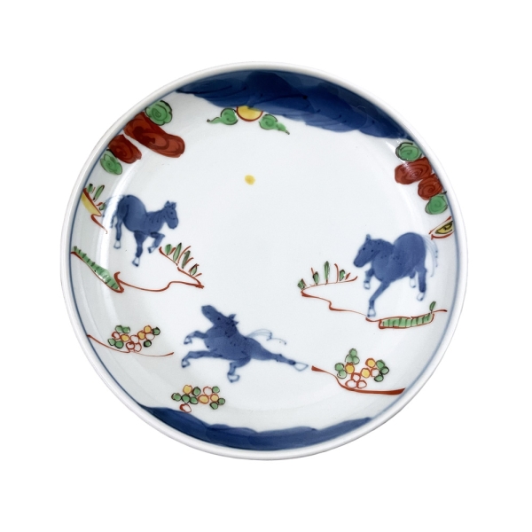 天啓赤絵群馬図5.5皿